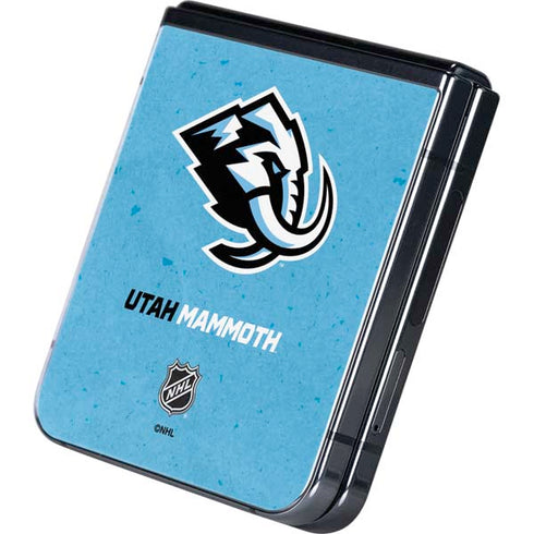 NHL Utah Mammoth Distressed Blue Galaxy Z Flip5 5G Skin